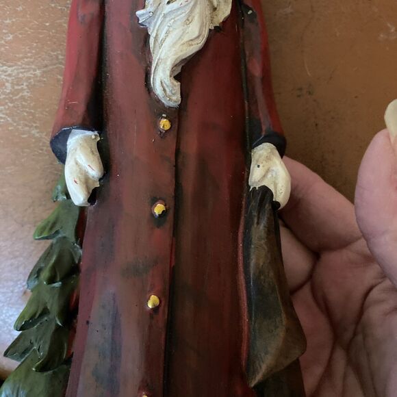 Vtg Tii Collections Santa Claus Resin Figurine St. Nicholas Christmas Tree - Picture 7 of 11